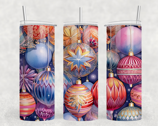 Christmas Ornaments Tumbler Wrap