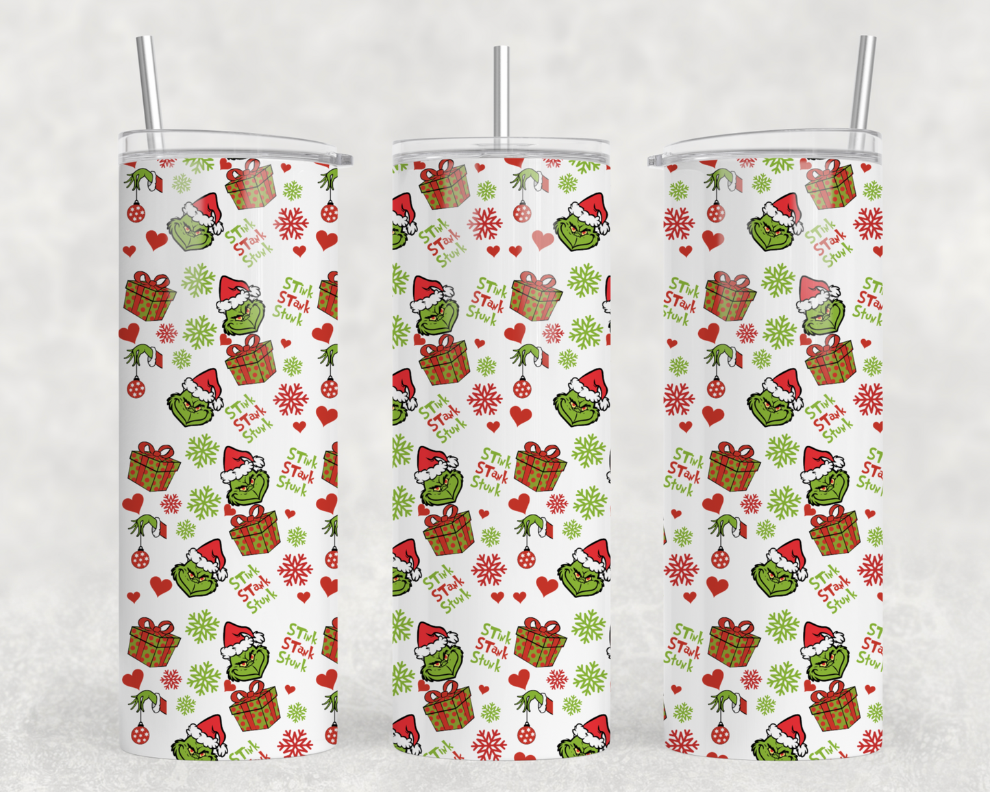 Grinch Christmas Tumbler Wrap