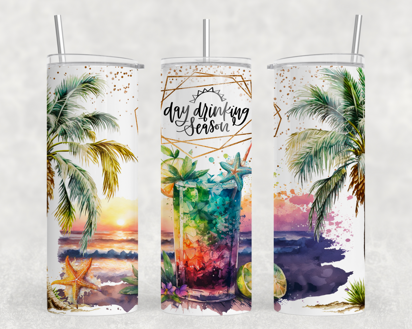 Day Drinking Season Tumbler Wrap