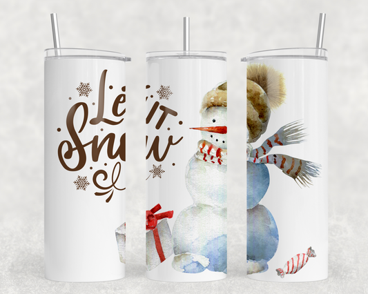 Let It Snow Tumbler Wrap