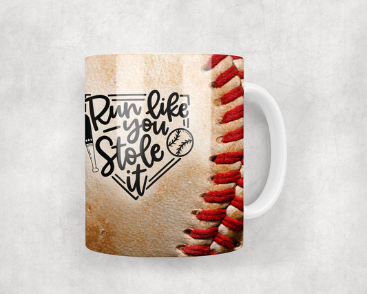 Run Like You Stole It Mug Wrap