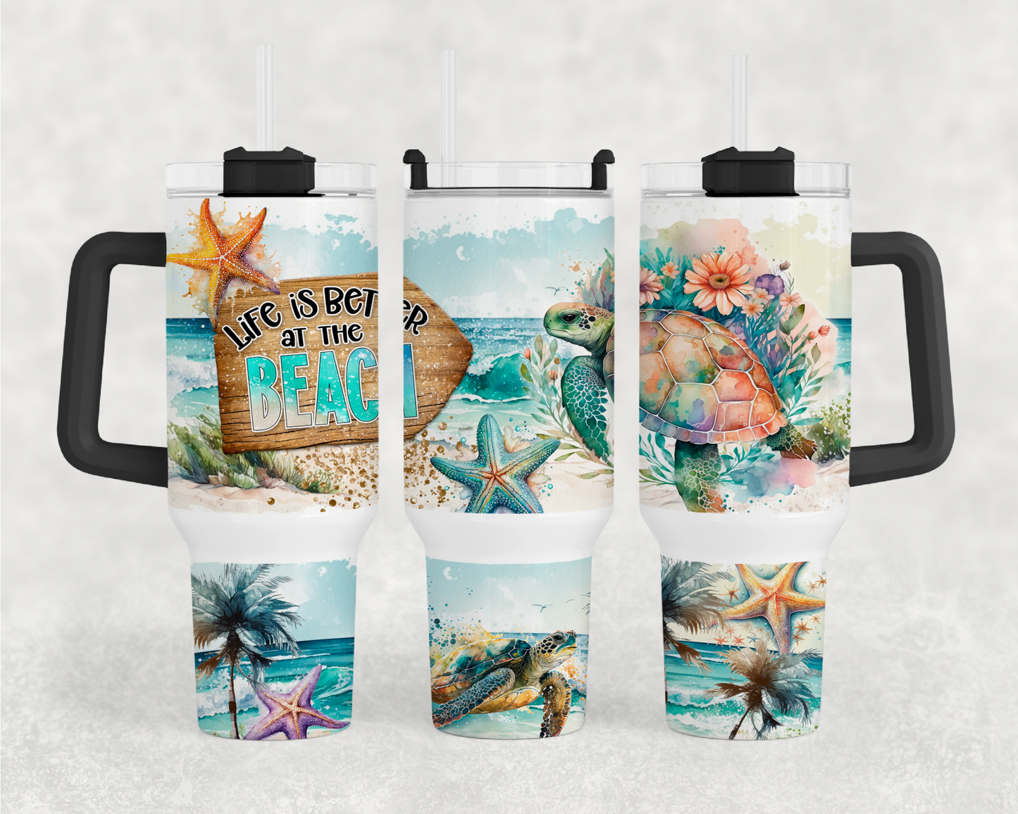 Life Is Better On The Beach 40oz Tumbler Wrap