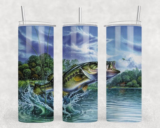 Digital Download - Bass Fish 20oz Tumbler Wrap