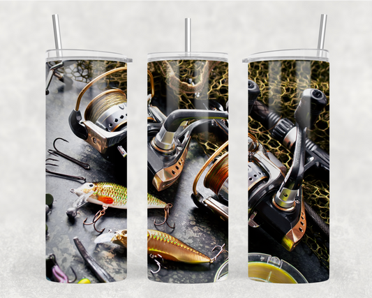 Digital Download - Fishing Reels 20oz Tumbler Wrap