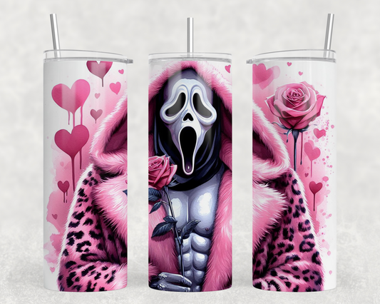Ghost Face Valentine Tumbler Wrap