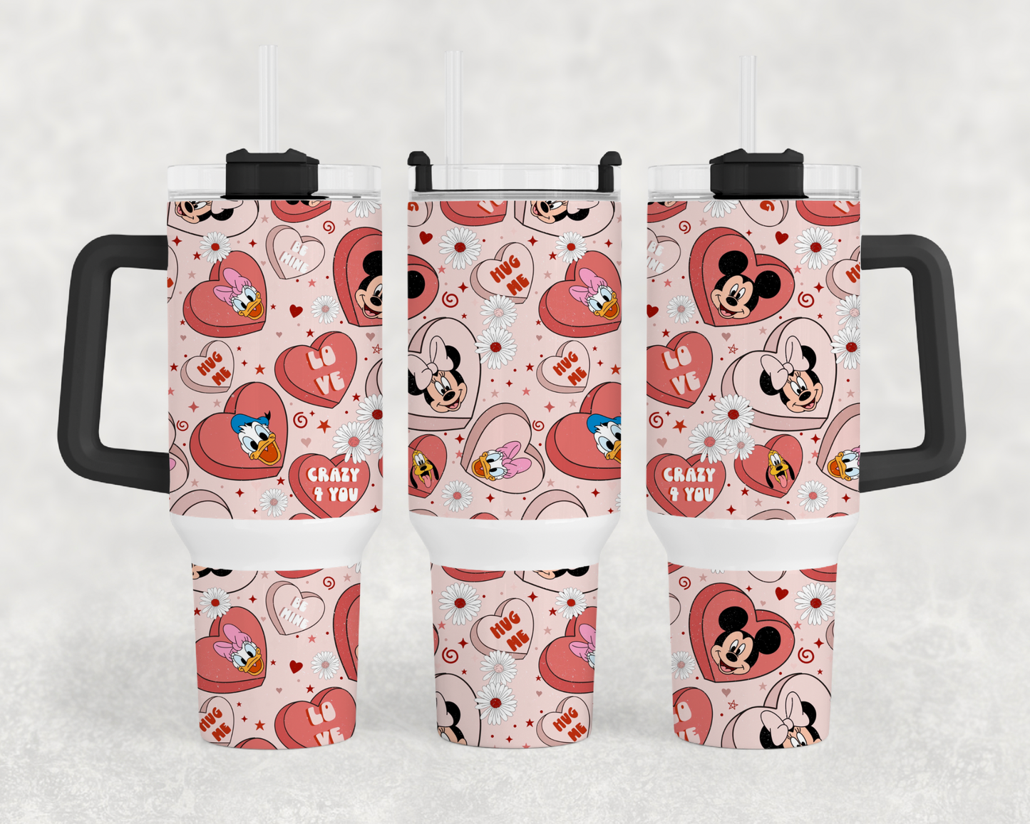 Magic Convo Hearts 40oz Tumbler Wrap