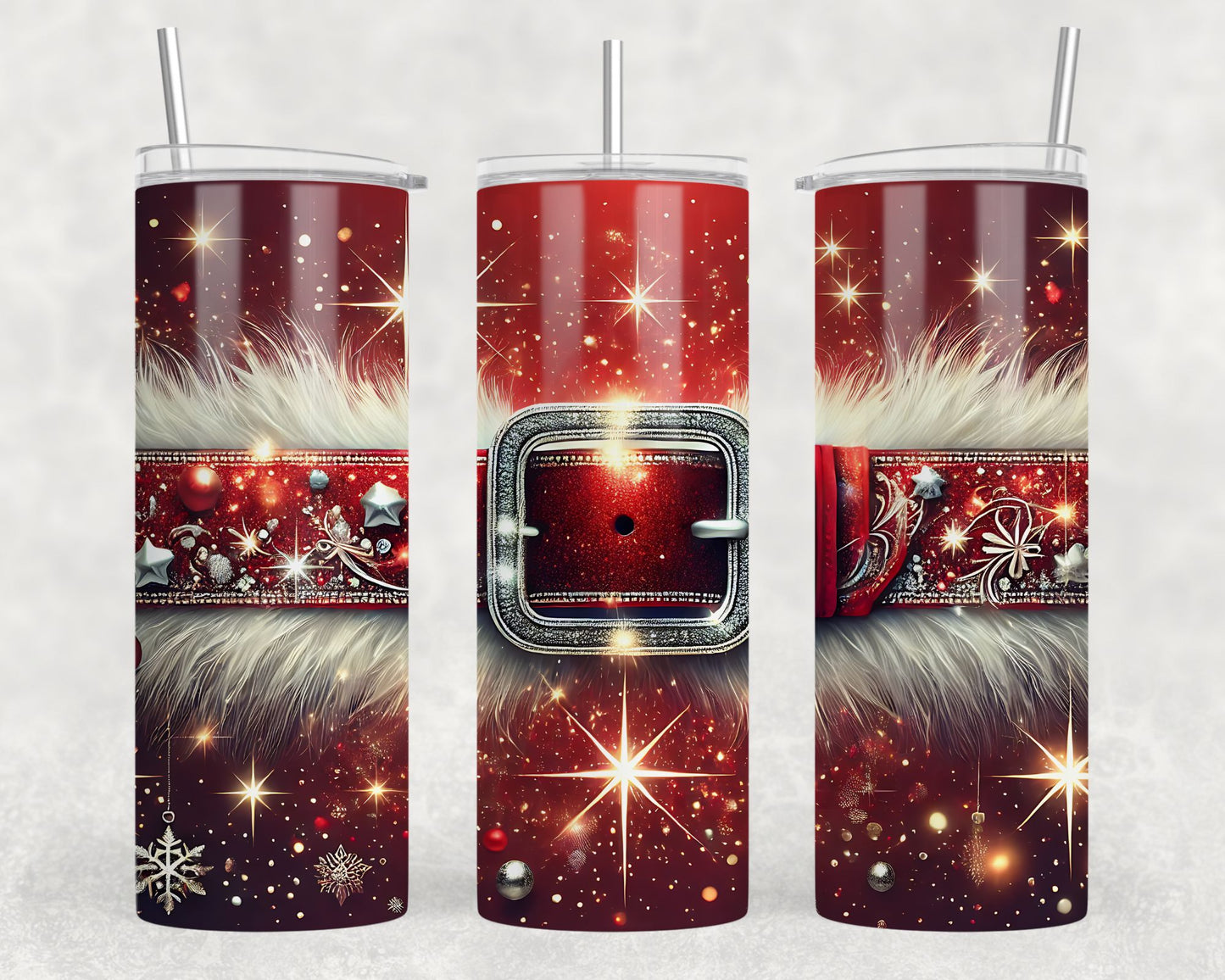 Santa Christmas Coat Sublimation Tumbler Wrap