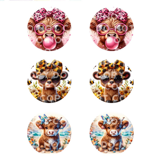 Baby Highland Cow (BCH) Car Coaster