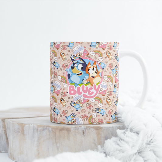Hippie Bluey Mug Wrap