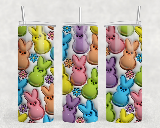 Easter Peeps 3D Tumbler Wrap