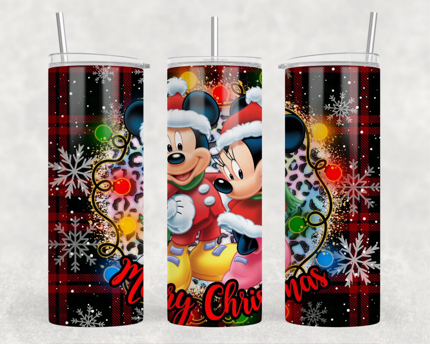 Mouse Merry Christmas Tumbler Wrap