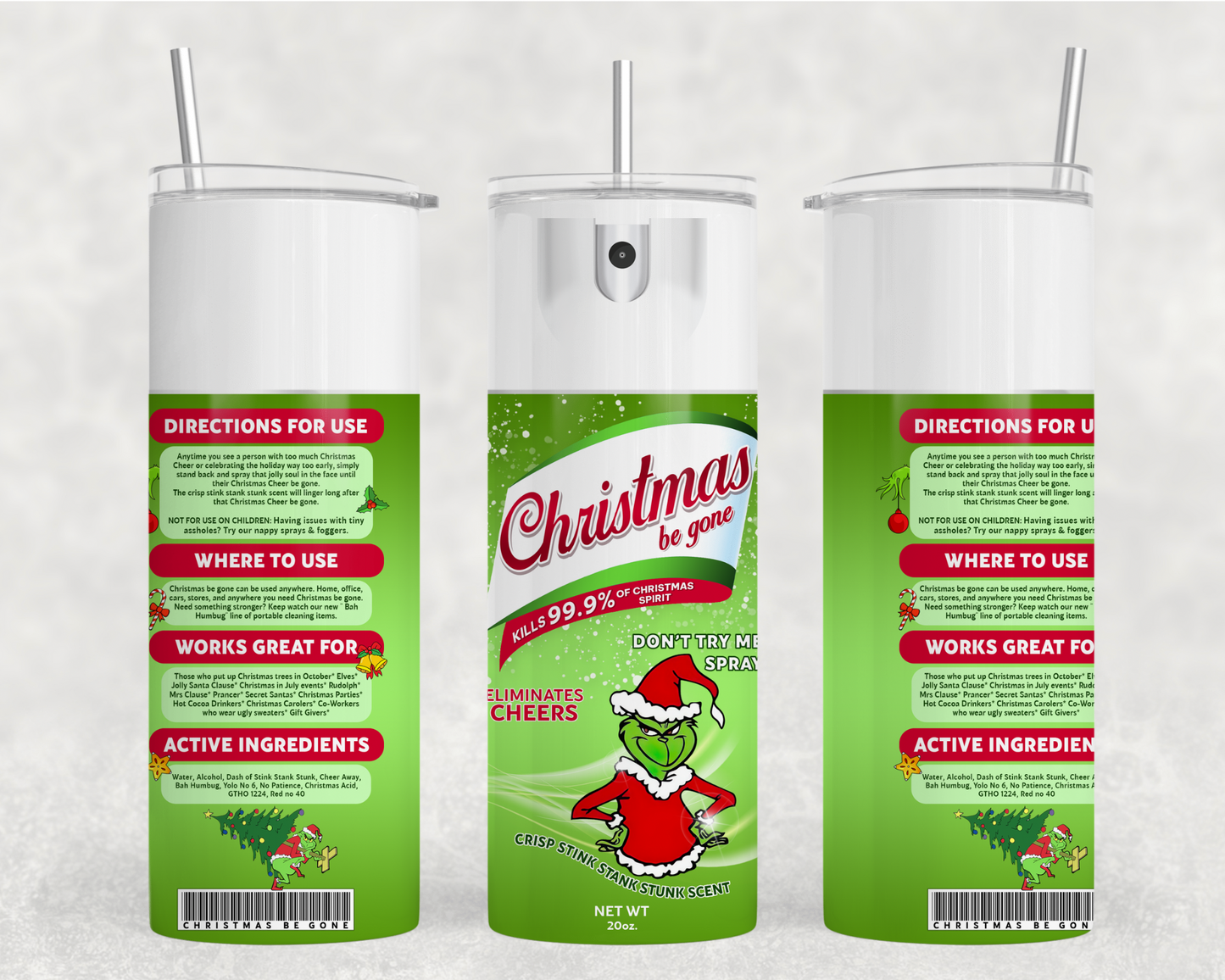 Christmas Be Gone Tumbler Wrap