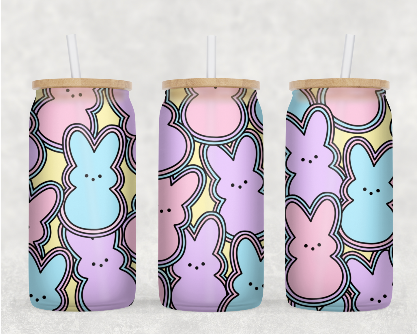Peeps Glass Can Wrap