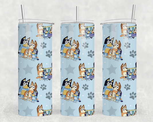 Bluey Family Tumbler Wrap