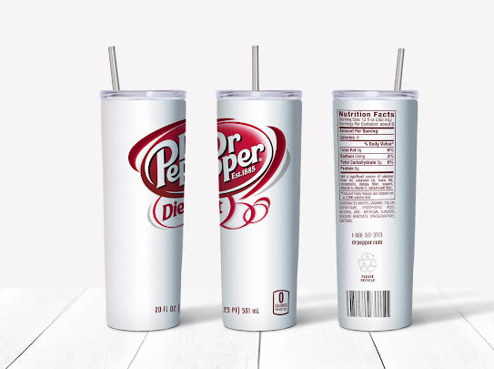 Diet Dr Pepper Tumbler Wrap