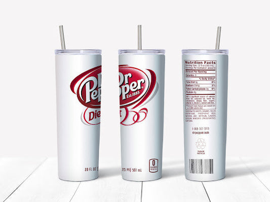 Diet Dr Pepper Tumbler Wrap