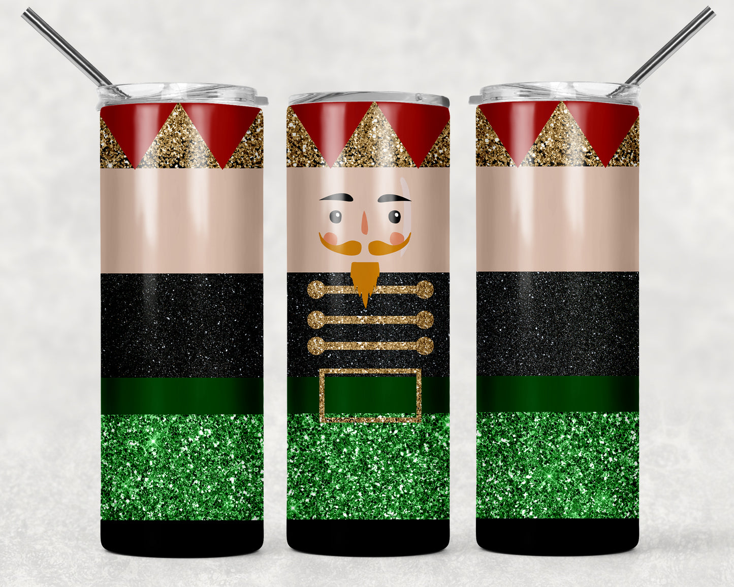Green Nut Cracker Tumbler Wrap