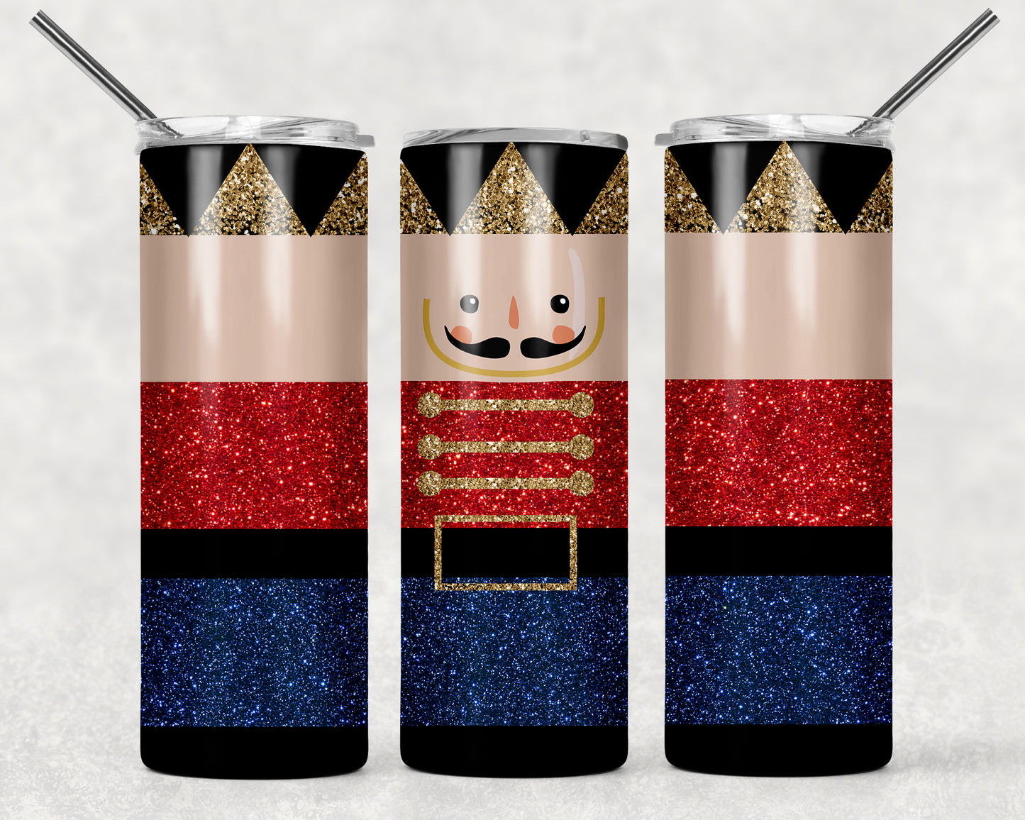 Blue Nut Cracker Tumbler Wrap