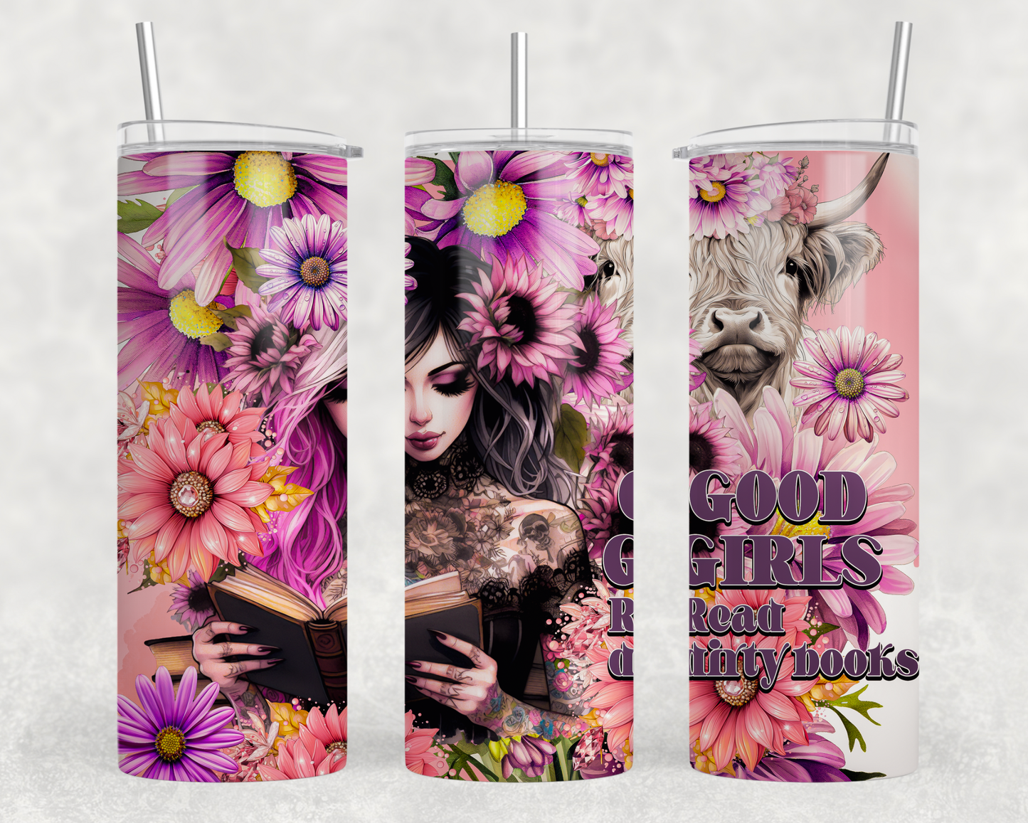 Good Girls Read Dirty Books Tumbler Wrap