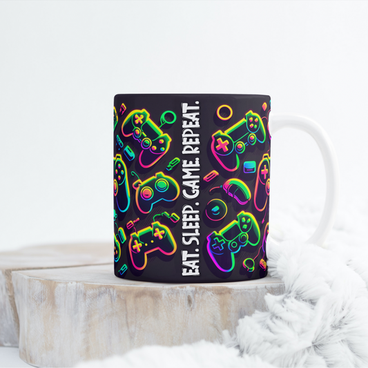 Eat Sleep Game Mug Wrap