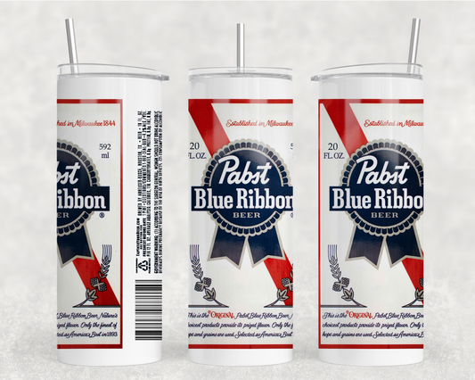 Pabst Blue Ribbon Tumbler Wrap