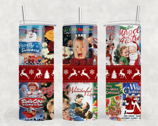 Christmas Movies Tumbler Wrap
