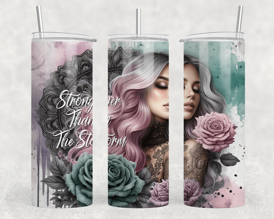 Stronger Than The Storm Tumbler Wrap