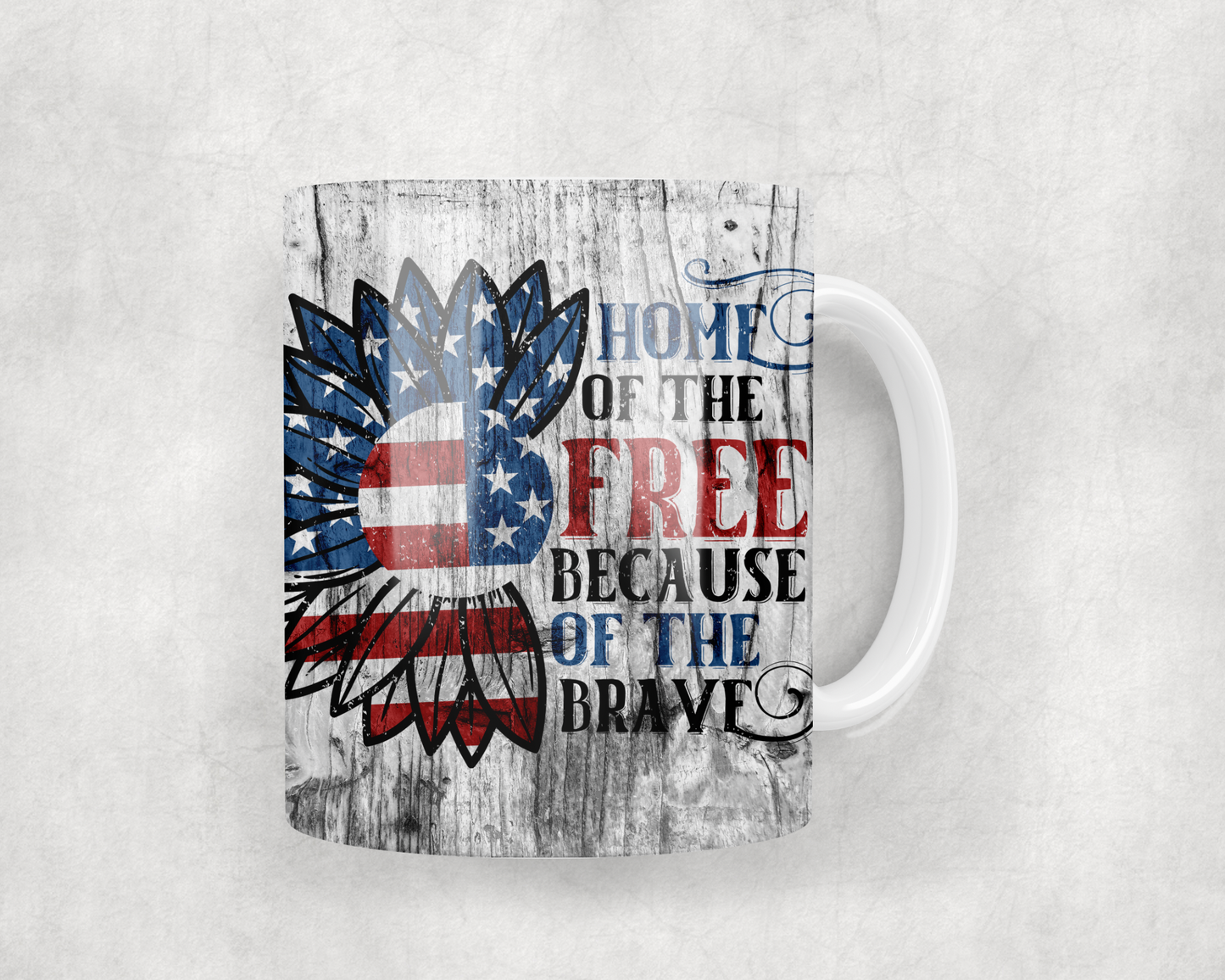 Home Of The Free Mug Wrap