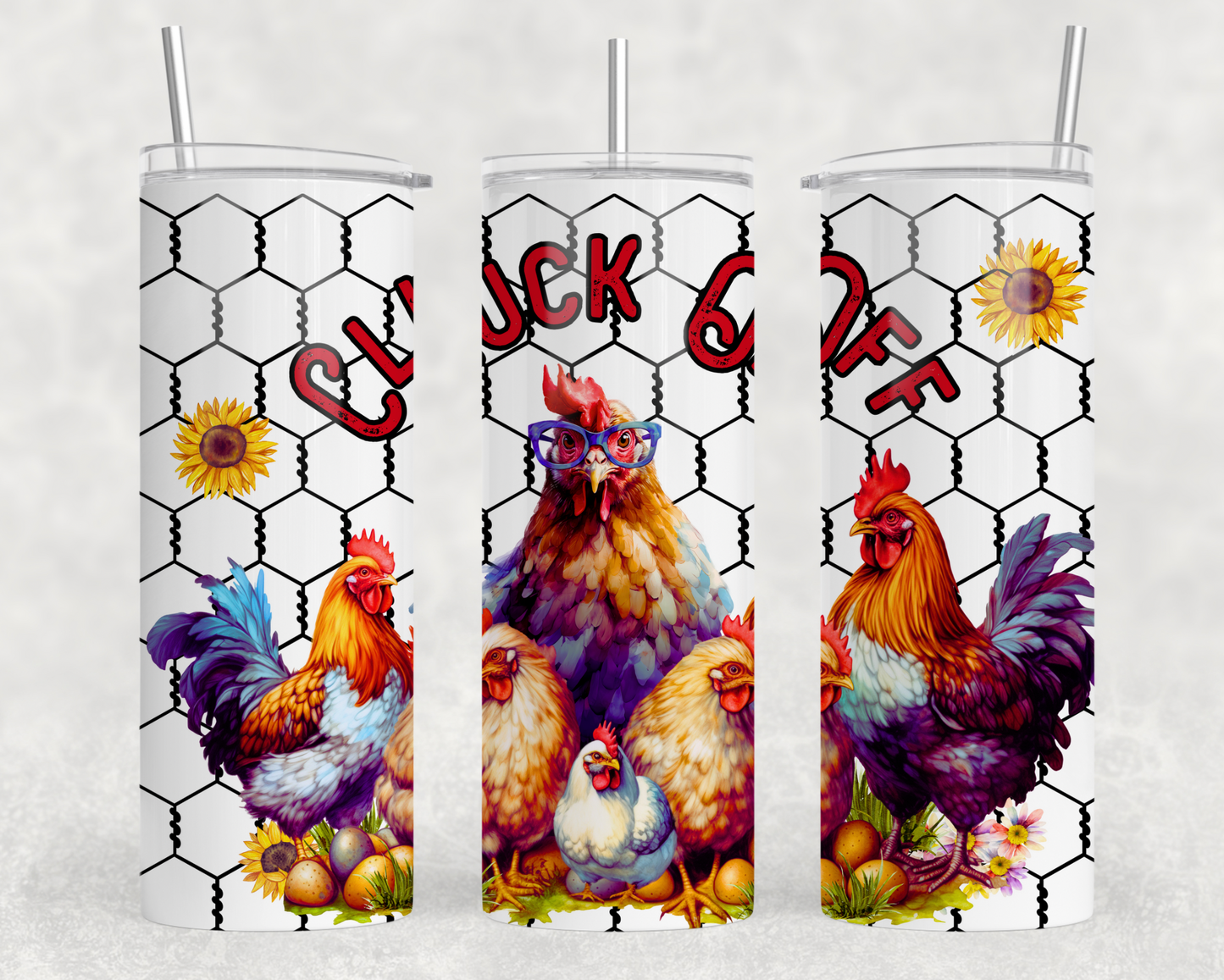 Cluck Off Tumbler Wrap