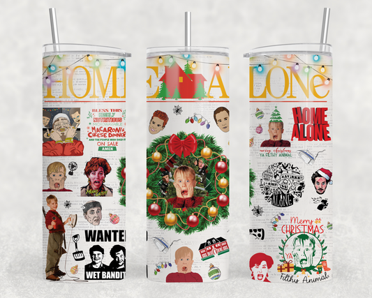 Home Alone Christmas Sublimation Tumbler Wrap