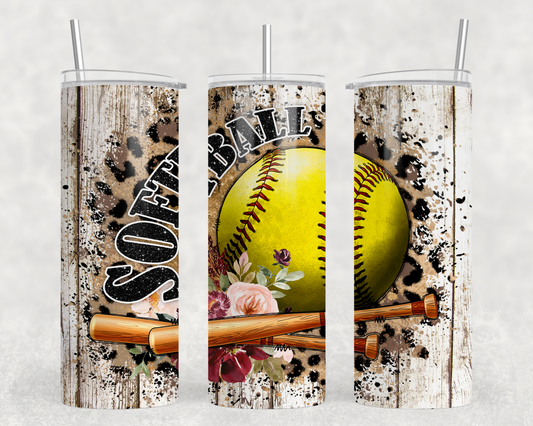 Softball Tumbler Wrap