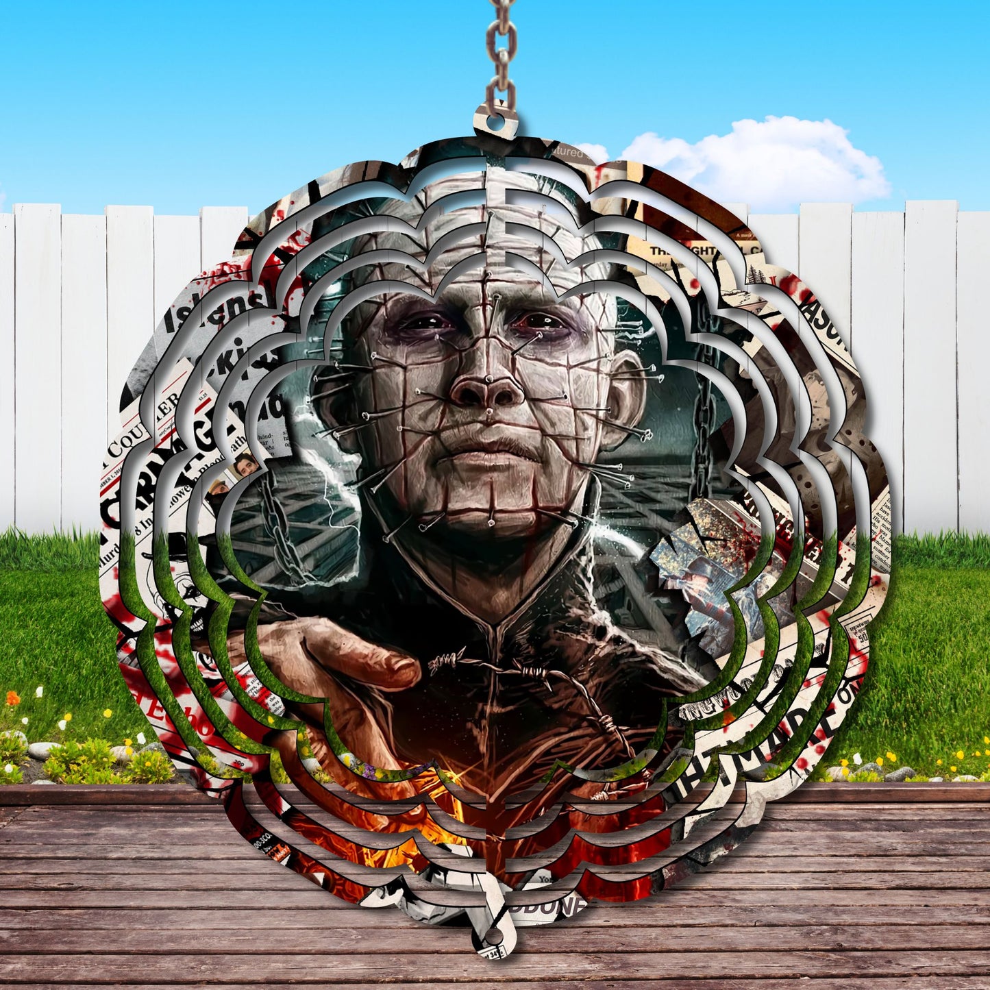 Pinhead Wind Spinner Sublimation Print