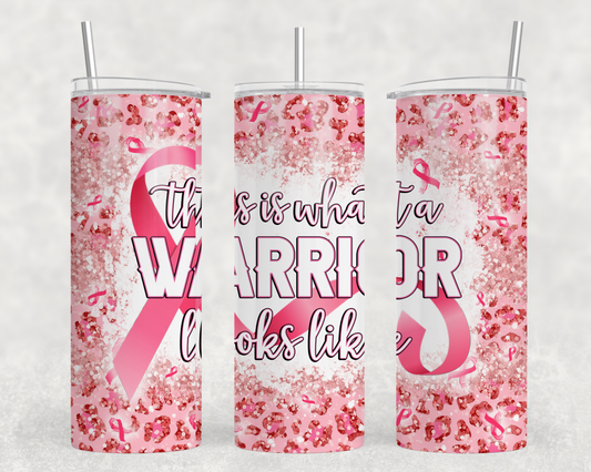 Breast Cancer Warrior Tumbler Wrap
