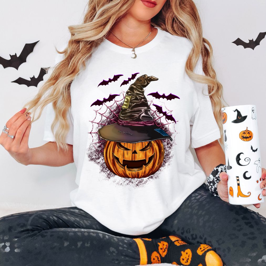 Pumpkin Witch Sublimation Print