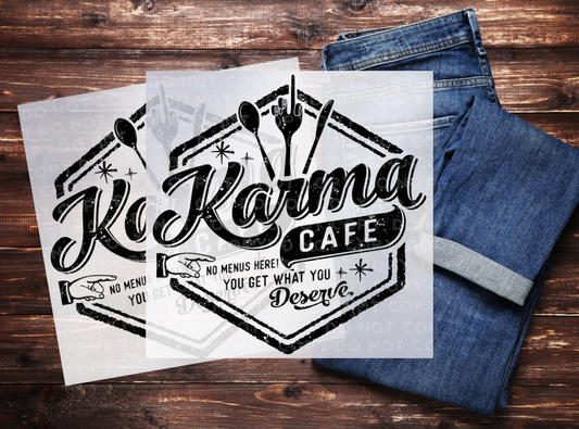 Karma Cafe Sublimation Print