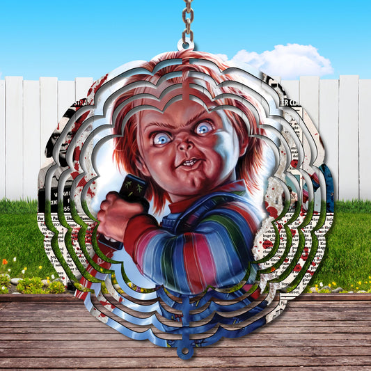 Chucky Wind Spinner Sublimation Print