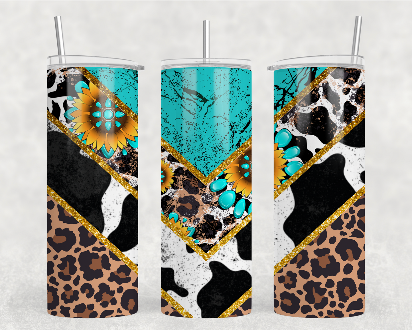 Digital Download - Western V Split 20oz Tumbler Wrap