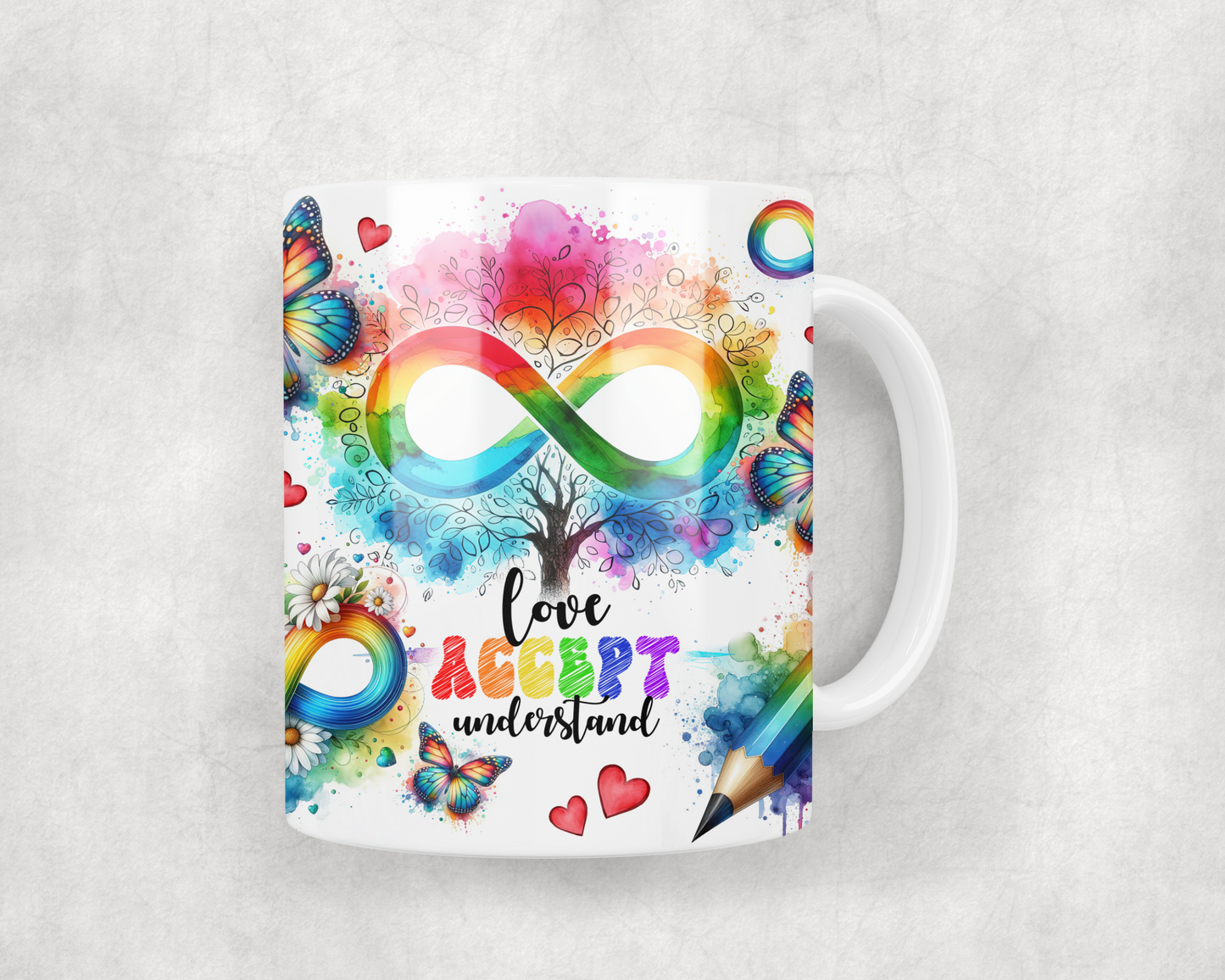 Love Accept Understand Mug Wrap