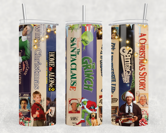 Christmas Movies Sublimation Tumbler Wrap