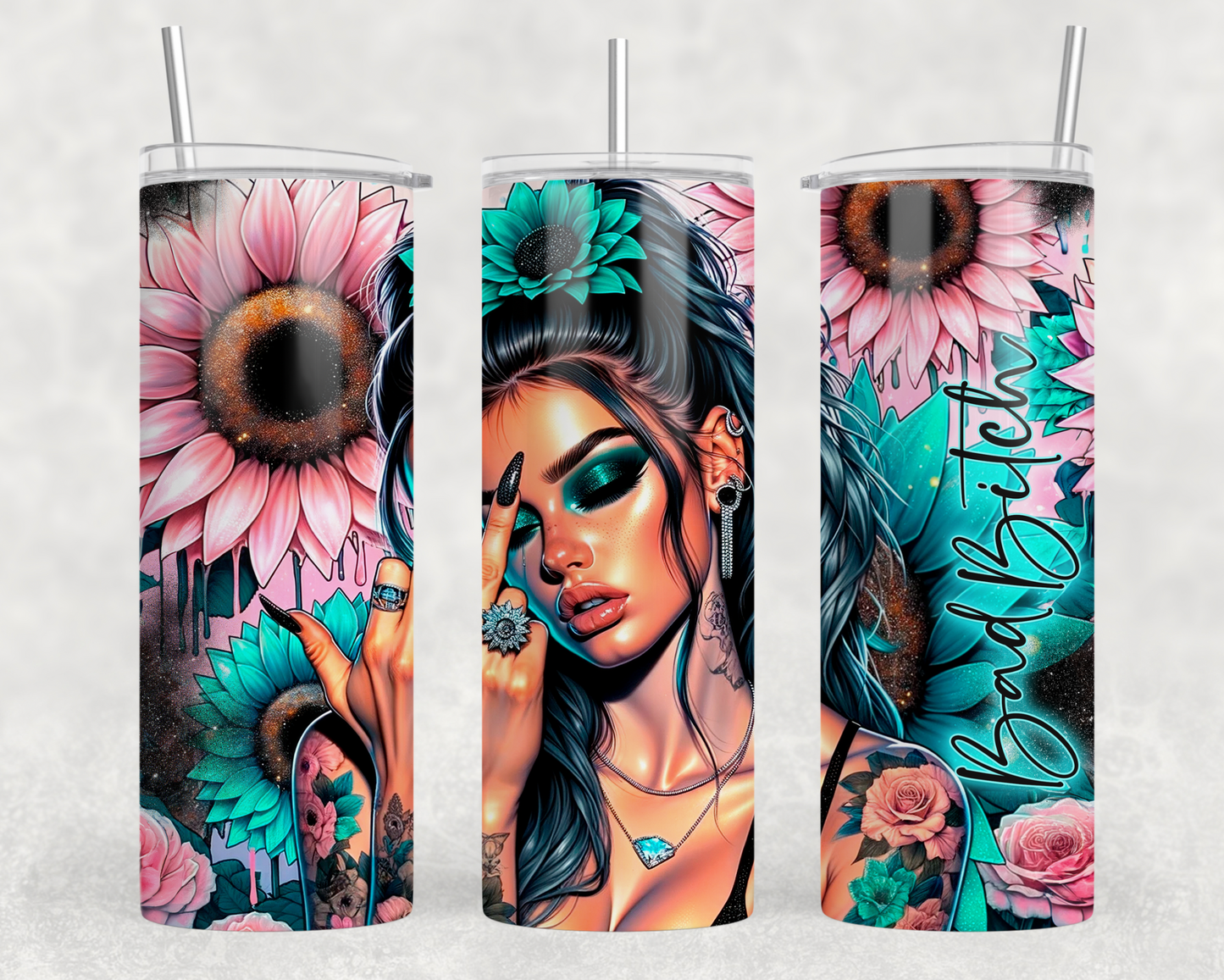 Bad Bitch Sublimation Tumbler Wrap