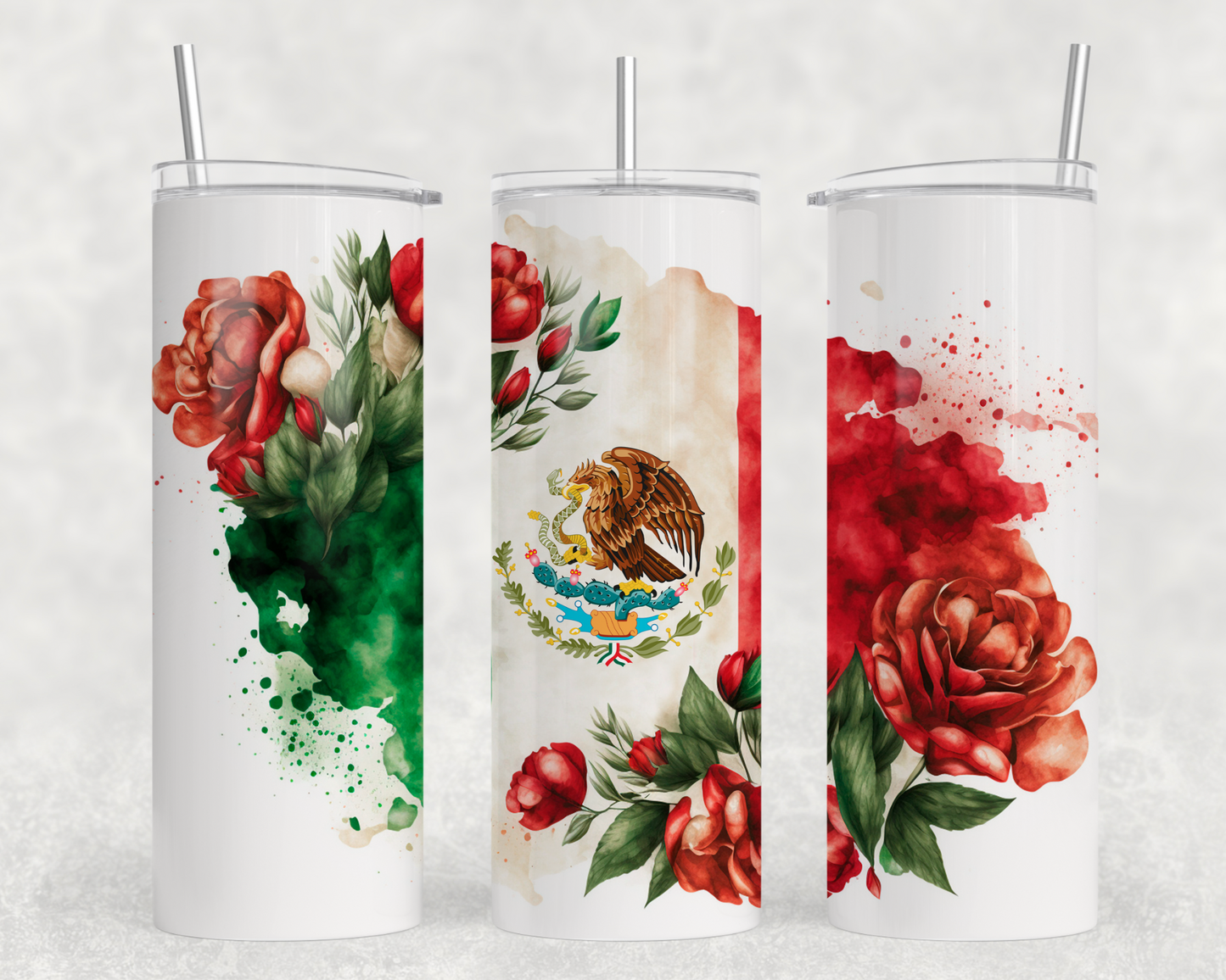 Mexican Flag Tumbler Wrap