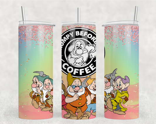 Grumpy Before Coffee Tumbler Wrap