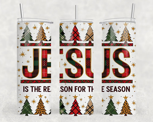 Jesus Is The Reason For The Season Sublimation Tumbler Wrap