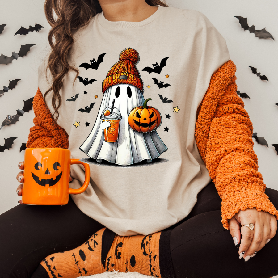 Not So Spooky Ghost Sublimation Print