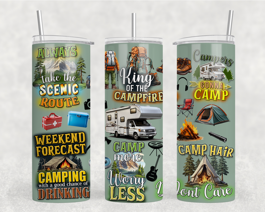 King Of Camping Tumbler Wrap