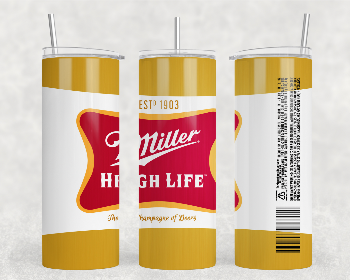 Miller High Life Tumbler Wrap