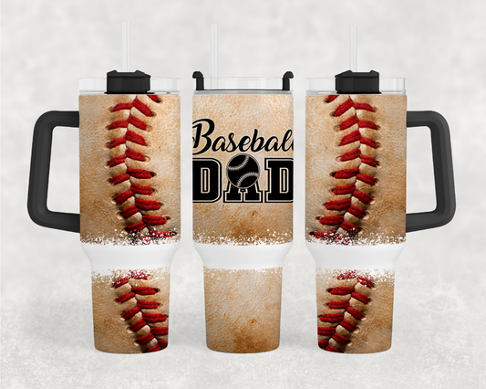 Baseball Dad 40oz Tumbler Wrap