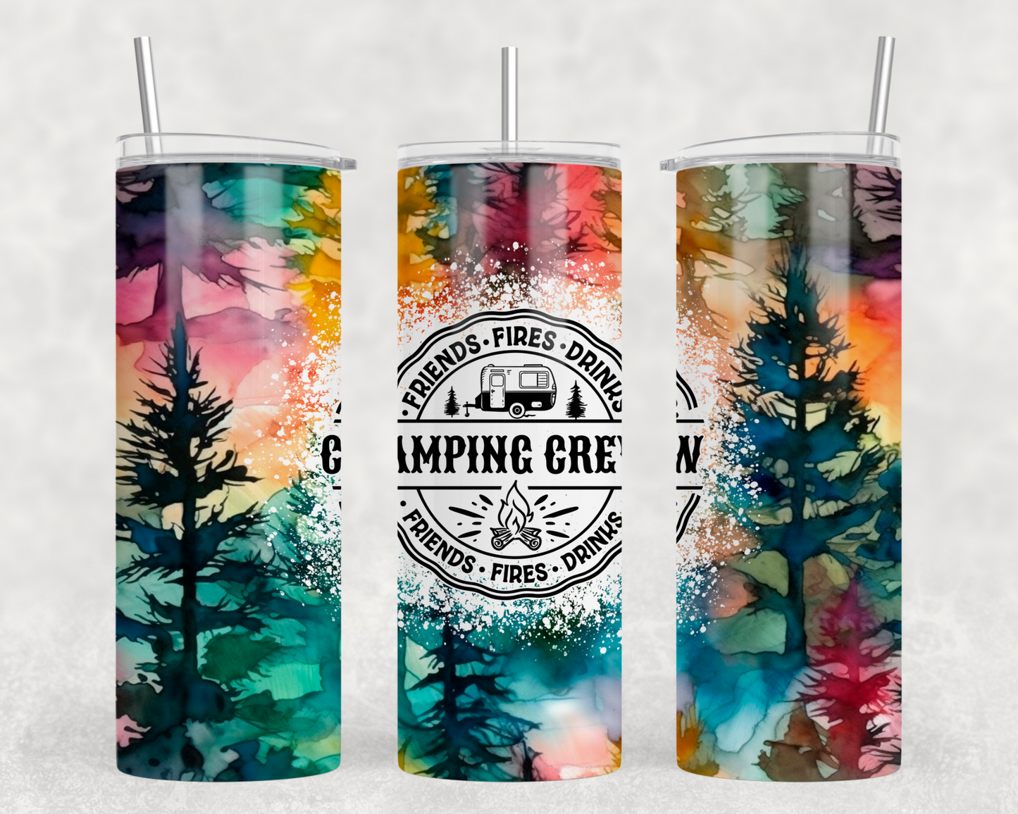 Camping Crew Tumbler Wrap