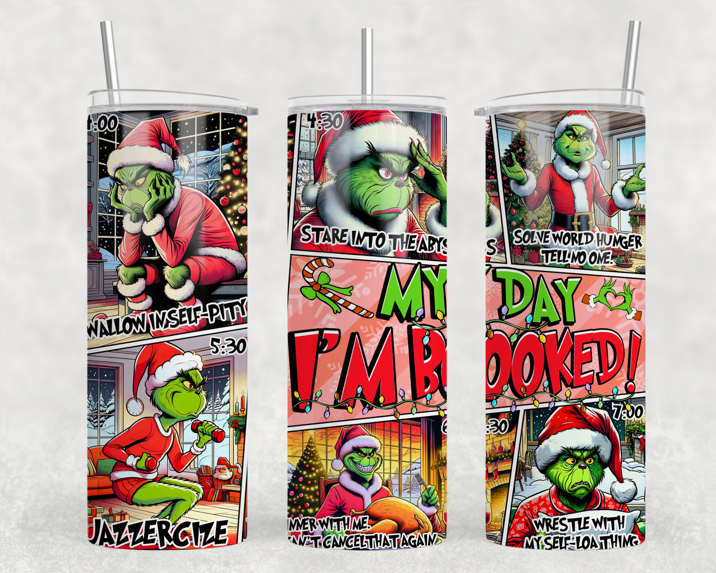 I’m Booked Christmas Sublimation Tumbler Wrap