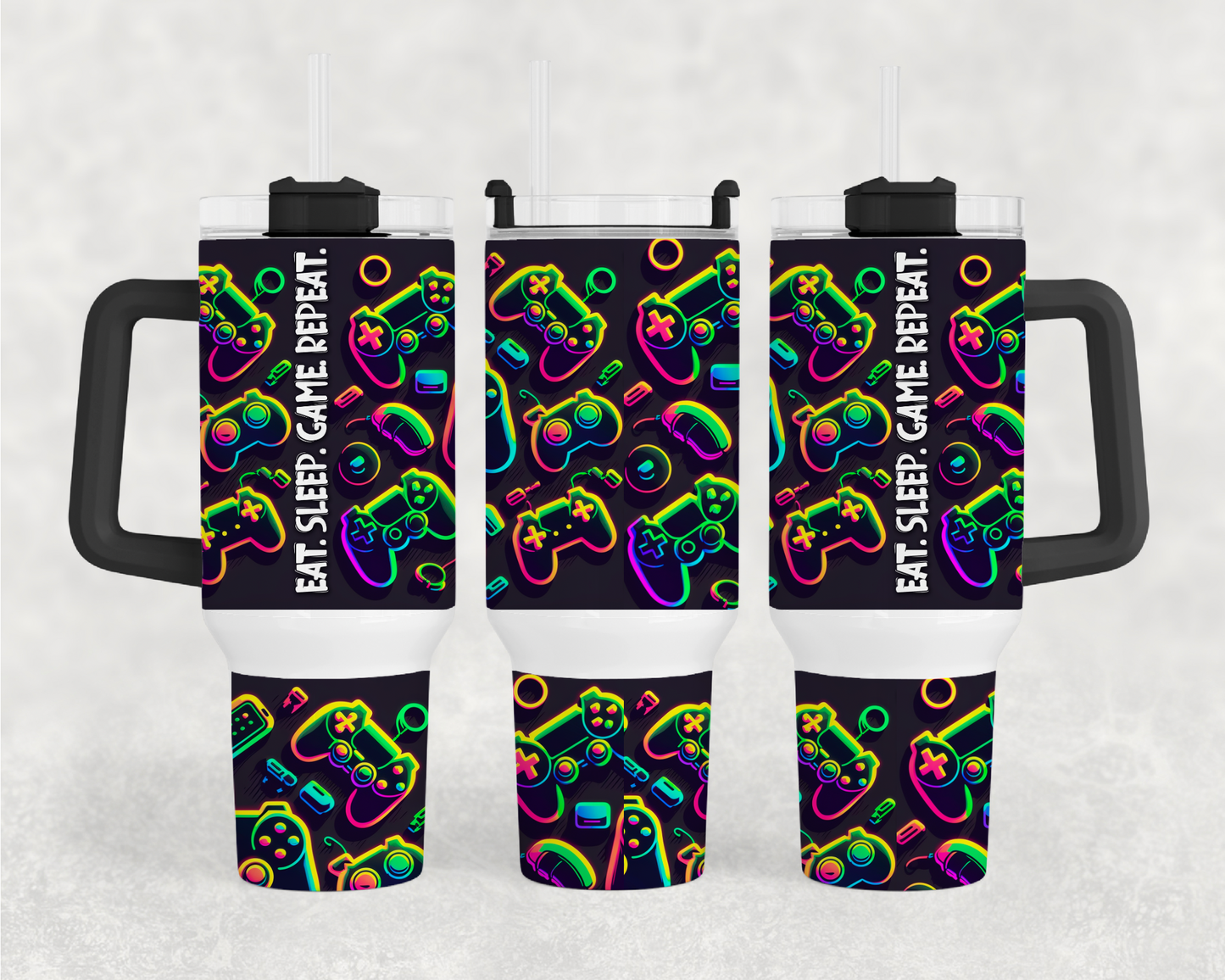 Eat Sleep Game 40oz Tumbler Wrap